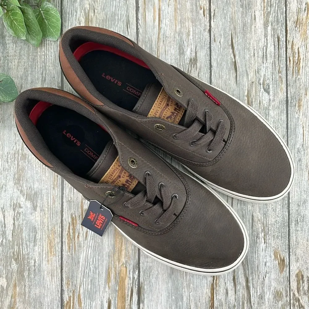 Levi's Mens Brown Ethan Casual Fashion Sneaker Shoes Size 9